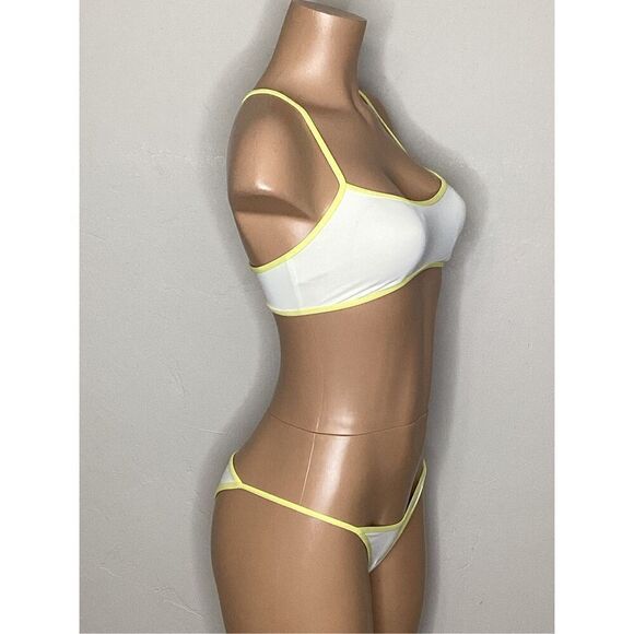 New. L*SPACE white and yellow bikini. Large. Retails. $198 - Picture 6 of 12